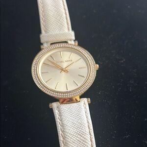 Michael Kors Gold and Cream Women's Watch